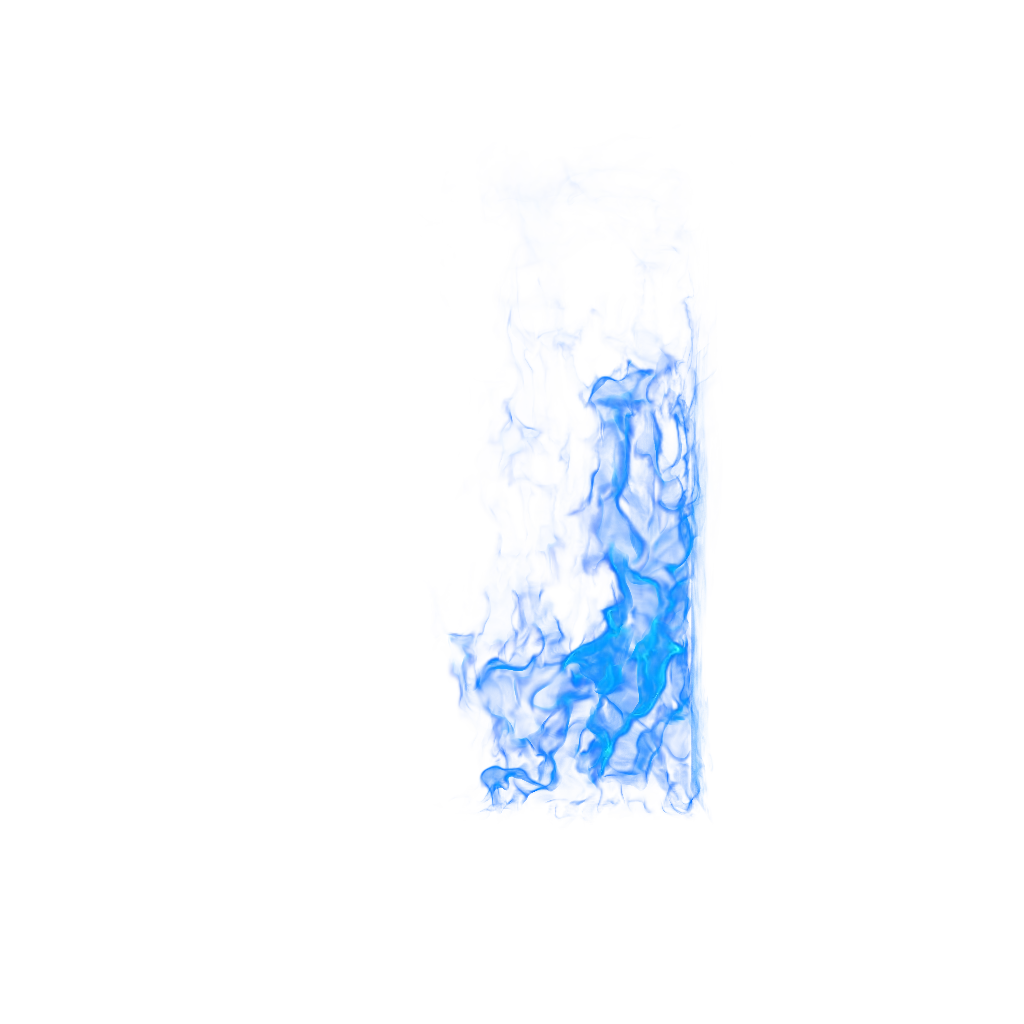 Stylized Wall Fire 09 Blue - Front - Preview